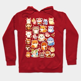 Cute Cat Illustration Lover Gift Hoodie